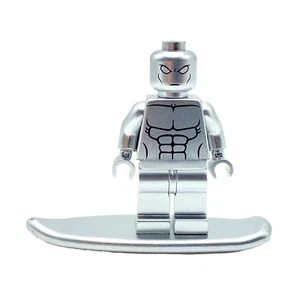 Silver Surfer Minifigure Custom Marvel Doomsday Fantastic Four 4 - Picture 1 of 2