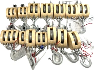 Campbell Holz Muschelblock mit drehbaren Haken (gemischte Menge 14) - Bild 1 von 7