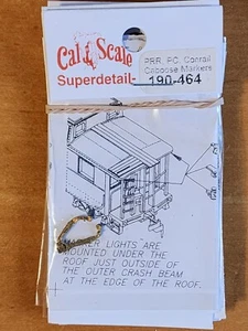 Conrail PC RR N5 Caboose Marker Lights Brass Casting 1 Pair Cal Scale 190-464 HO - Picture 1 of 2