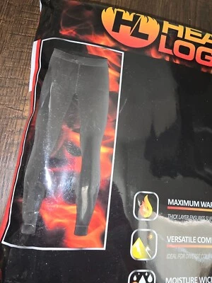 Pantalones térmicos Heat Logic capa base para mujer talla M XL elásticos negros tela suave Foto 1 de 4