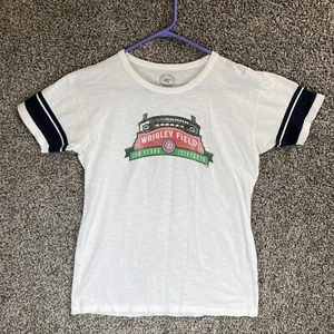 Camisa Mujer Chicago Cubs XL 47 Marca Blanca Wrigley Field 100 Aniversario - Imagen 1 de 7