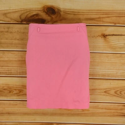 Falda lápiz metáfora para mujer talla 2 rosa mezcla de algodón hasta la rodilla negocios carrera Foto 1 de 4