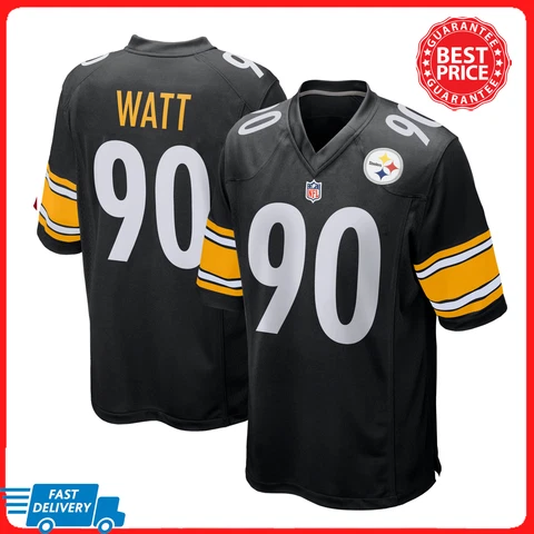 T.J. Watt #90 Steelers 2022-23 Season Black Shirt Fan Made All Size Cover