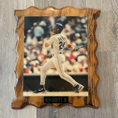 Ken Griffey Jr #24 Seattle Mariners Wood Plaque Photo 13” X 10” Baseball Cover
