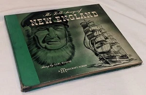 Earl Rogers THE FOLK SONGS OF NEW ENGLAND shellac 3X 78 rpm 10" Musicraft 68 - Picture 1 of 6