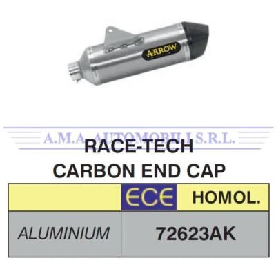 Terminale Race-Tech allum. fond.carby Husqvarna 701 Enduro/Supermoto 2017 2018 - Immagine 1 di 4
