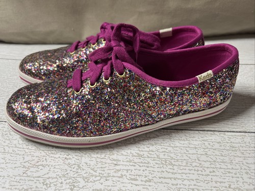 Scarpe da tennis Keds Kate Spade New York multicolore glitter taglia 5 5 WF49739