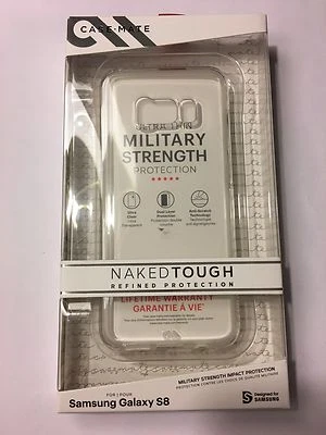 Funda Original Mate Desnuda Resistente para Samsung Galaxy S8, Transparente Foto 1 de 4