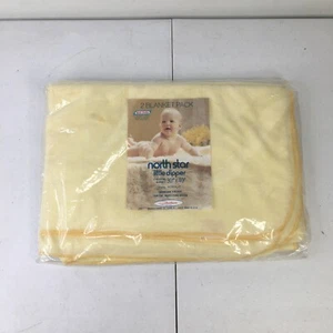2 Vintage Chatham North Star Little Dipper Baby Receiving Blankets Yellow - Picture 1 of 5