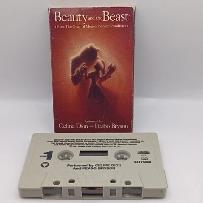 Beauty and the Beast Celine Dion and Peobo Bryson 1991 Cassette Single Foto 1 de 2