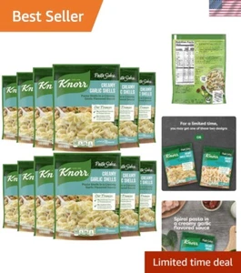 Creamy Garlic Pasta Sides 12-Pack - Flavorful, No Preservatives & Fast Prep - Picture 1 of 18