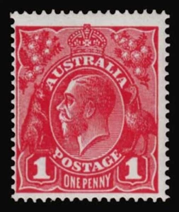 1918 KGV 1d carmine-pink Die 1 definitive SG21ce Unmounted Mint/MNH - Picture 1 of 2