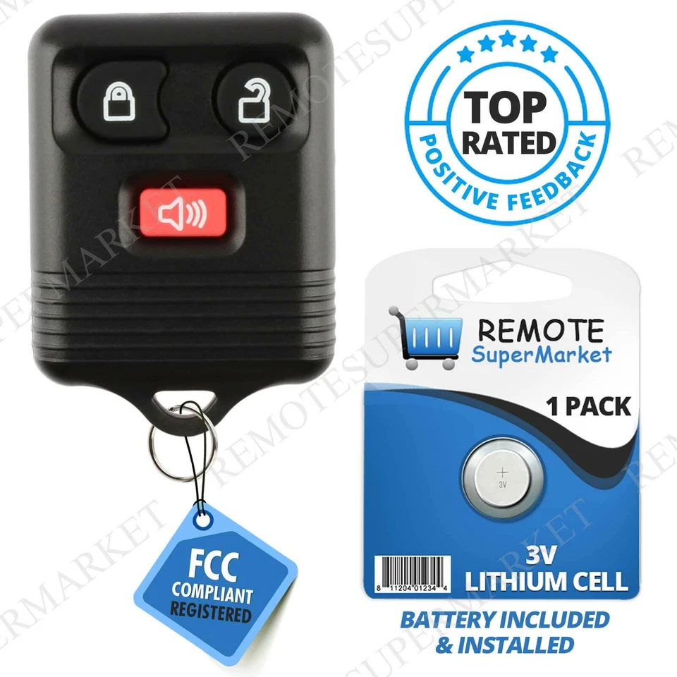 Replacement for 1998-2009 Mazda B2300 B2500 B3000 B4000 Remote Car Key Entry Fob - Image 1 of 4
