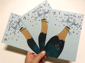 3 Cards Hallmark Greetings Happy New Year New Beginnings Fresh Starts 2025 - Picture 1 of 7