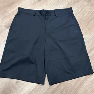 Nike Shorts Men's Medium 34 Black Dri Fit Golf Tennis Casual Preppy Country Club - Picture 1 of 6