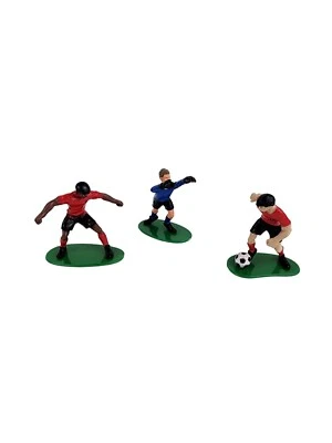 DecoPac Big League Promotions - Football Soccer Cake Topper Figures x 3  - Image 1 of 4