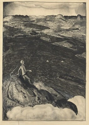 Premium George Bellows Dancing Town Wall Art Poster OR Canvas Size A4 to A1 - Image 1 of 3