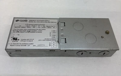 Cooper Lighting ELL-CCD-UNV-A-036-0850-SQR-A-A Dimmable Led Power Supply - Image 1 of 3