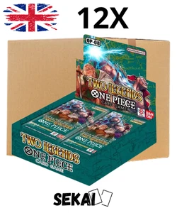 ONE PIECE OP08 TWO LEGENDS SEALED CASE 12 BOX ENG OP-08 OP8 CASE FACTORY SEALED - Imagen 1 de 1