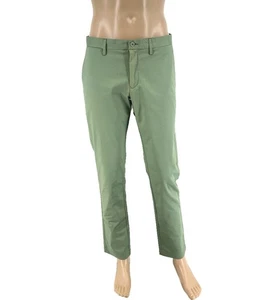 GANT Men Green Slim Fit Chino Pants Trousers Size W33 L32 - Picture 1 of 15