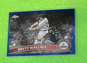 Brett Wallace 2011 Topps Chrome 203 RC Blue Refractor 42/99 - Picture 1 of 2
