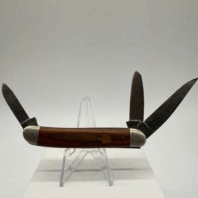 Vintage Keen Kutter 3 1/2” Wooden Handle Folding Pocket Knife Made In USA 929 - Image 1 of 4