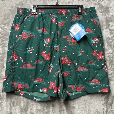 Columbia PFG Hombres Super Backcast Natación Agua Carrete Corto Alegría Navidad Barco-L-NUEVO Foto 1 de 4