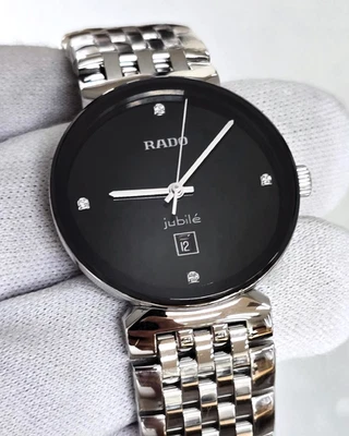 RADO Florence Quartz 30mm Black Dial With Diamonds SS Women's Watch R48913713 - Image 1 of 4