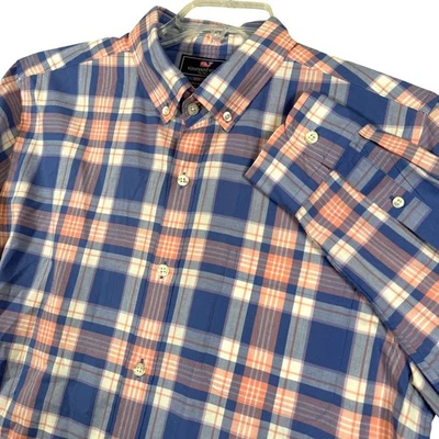 Vineyard Vines Mens Medium Slim Fit Murray Shirt Plaid Button Down Long Sleeve - Image 1 of 4