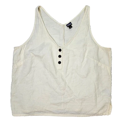 Женская марлевая майка Patagonia из органического хлопка с большим V-образным вырезом легкая - Изображение 1 из 4