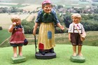 Elastolin KONVOLUT 3 Figuren Hänsel und Gretel mit Hexe 8-10cm Märchen 1930er J.