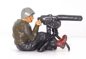 TIMPO TOYS U.S. W.W.II G.I. WITH MACHINE GUN - LEAD - ULTRA RARE - EXCELLENT - Picture 1 of 2