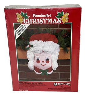 VINTAGE 1991 WONDER ART CHRISTMAS MRS.CLAUS AUNT LYDIA'S OLD NO KNIT NO CROCHET - Picture 1 of 5