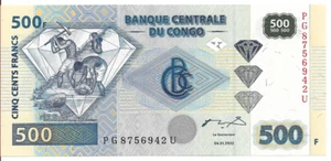 Congo 2002 Year 500 FRANCS BrandNews Banknotes - Picture 1 of 2