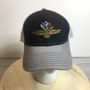 Indianapolis Motor Speedway Hat Cap Gray Black Médium/large - Picture 1 of 9