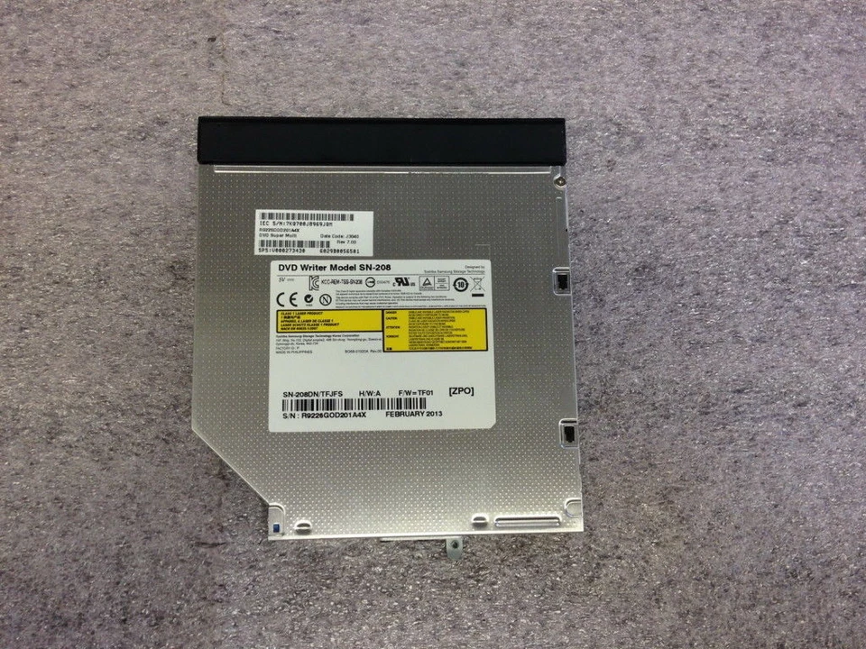 Genuine Toshiba Satellite L855 L855-S5210 CD-RW DVD+RW Drive SN-208 V000273430 - Image 1 of 1