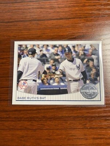 Babe Ruth's Bat 2009 Yankees Opening Day QVC Set #ODH2 | Yankees Derek Jeter - Picture 1 of 2