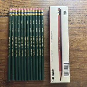 Lápices de colores Faber Castel Col-Erase verde 1278 12 por paquete nuevos hechos en EE. UU. - Imagen 1 de 6