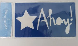 Stencil costiero 1 conteggio "Ahoy!" Nuovo *SPEDIZIONE GRATUITA" - Foto 1 di 1