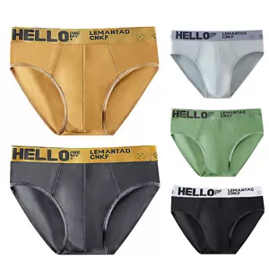 Men's Briefs Letter Underwear Sexy Shorts Panties Breathable Elastic Underpant ♢ - Bild 1 von 22