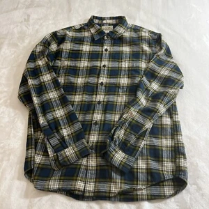 J Crew  Classic Mid Lightweight Flannel Shirt Men’s Sz L - Picture 1 of 13