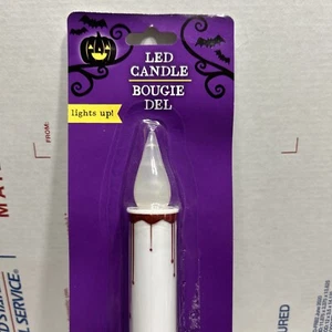 LED candle with red drips Halloween ( 2 items) - Picture 1 of 7