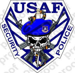 STICKER USAF Air Force Security Police Logo - Picture 1 of 1