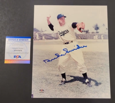 DUKE SNIDER Signed 8x10 Photo-HALL OF FAME-BROOKLYN DODGERS-PSA Authenticated - Image 1 of 4