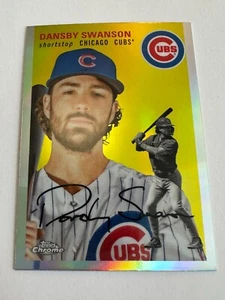 2023 Topps Chrome Platinum Anniversary Dansby Swanson Refractor #204 Cubs - Picture 1 of 2