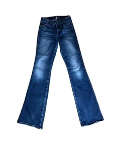 7 For All Mankind 24 Mid Rise Kimmie Bootcut Lavado Medio (real 24x30) - Imagen 1 de 4