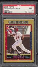 2005 Topps GOLD Vladimir Guerrero #150 HOF Anaheim Angels PSA 9 MINT Low Pop