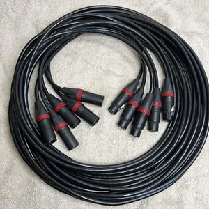 Lex 5 Pin XLR Shield Data Cable 10 Ft ( LEX DMX-5P-10 ) Neutrik Lot Of 5 New - Picture 1 of 9