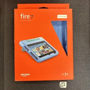 Amazon Kid-Proof Fire 7 convient 12e génération 2022 boîte ouverte bleue - Photo 1/6