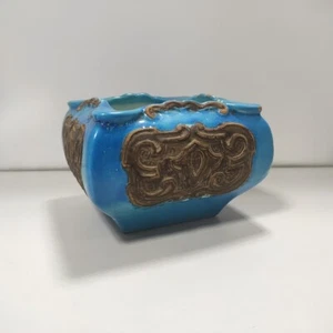 Vintage MCM Bitossi Rimini Blue & Brown Glaze Vessel 1950's Italy Ashtray Bowl - Picture 1 of 6